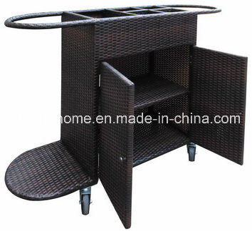 PE Rattan Hotel Hand Service Trolley Image1