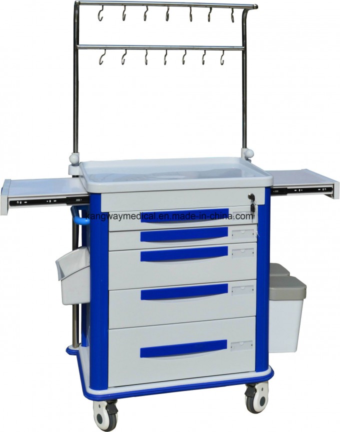 Hospital Medical Treatment Trolley ABS Infusion Trip Dressing Trolley Image1