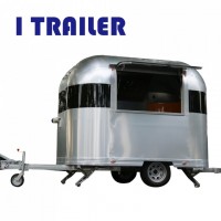 I Trailer Aluminum Food Cart on Street Running