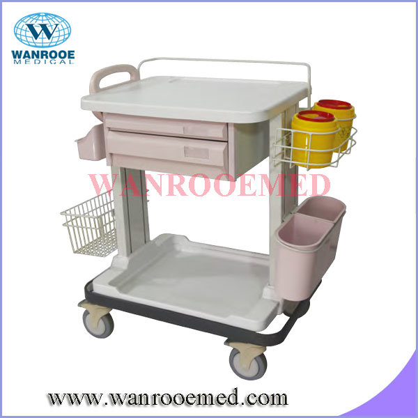 Medication Cart with Sterilize Liquid Bottle Box and Grid Basket Image1