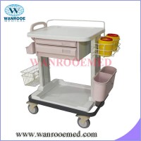 Medication Cart with Sterilize Liquid Bottle Box and Grid Basket