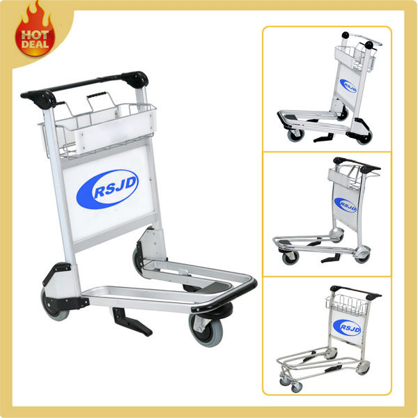 3 Wheels Aluminum Alloy Hand Airport Cart with Brake Image1