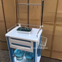 Hospital Furniture Medical Patient Transfusion Trolley Treatment Carts