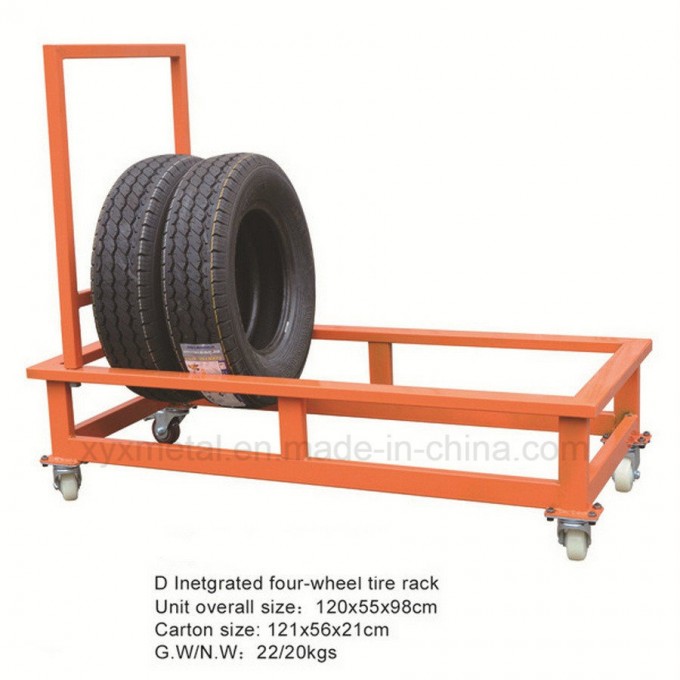 Tire Warehouse Trolley Wheels Tyre Display Cart Roll Pallet Hand Truck Image1