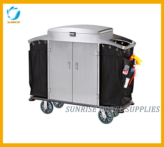Hotel Stainless Steel Housekeeping Cart Image1