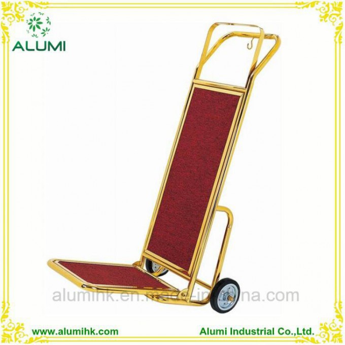Hotel Stainless Steel Bell Man Luggage Cart Image1
