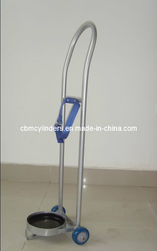 Steel Oxygen Cylinder Trolley for O2 Gas Cylinders Image1