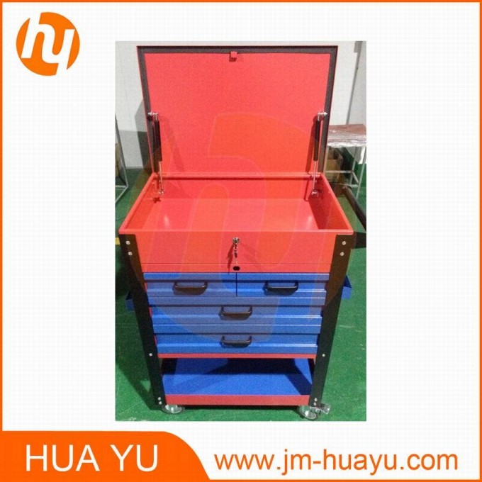 Garage Service Steel Roller Tool Trolley Cart Customize Color SPCC Material Image1