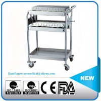 Hospital Medicine Nursing Stainless Steel Trolley