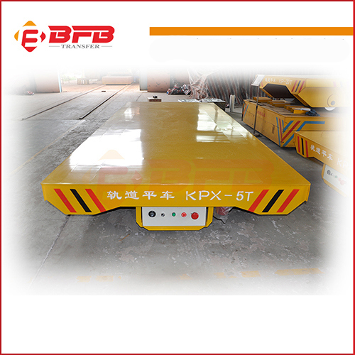 Industrial Flat Cart on Curved Rail for Steel Plant Image1