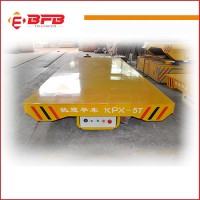 Industrial Flat Cart on Curved Rail for Steel Plant