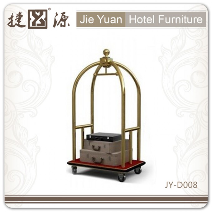 Stainless Steel and Good Quality Hotel Luggage Trolley (JY-D008) Image1