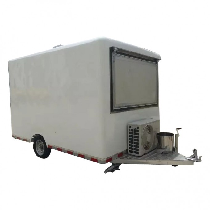 Mobile Stainless Steel Food Cart for Snack Image1