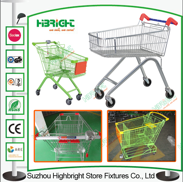Australia Style Steel Shopping Trolley Cart for Supermarket Image1