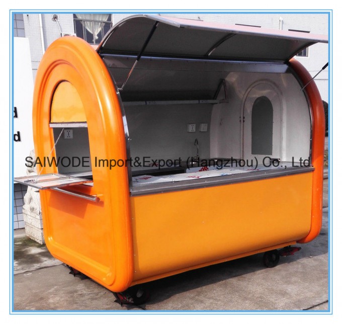 Stainless Steel Street Mobile Food Cart Image1