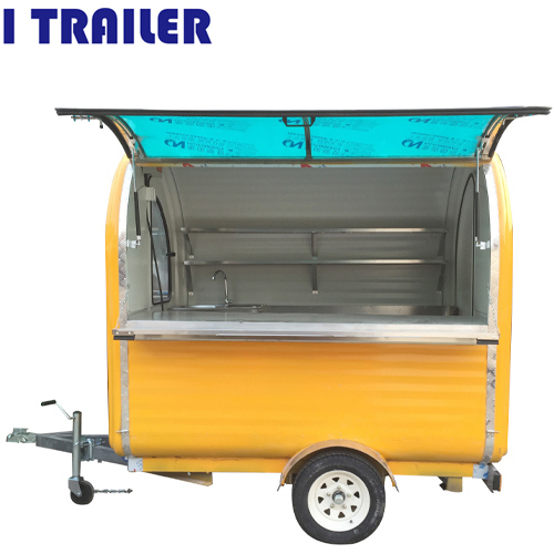 China Hot Sale 304 Stainless Steel Hot Dog Cart Mobile Kiosk on Sale Image1