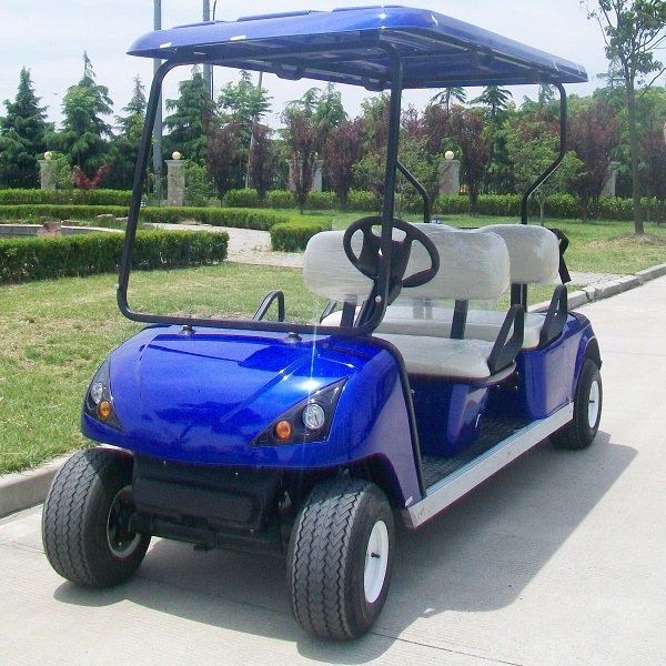 4kw Motor Steel Chassis Four Seat Golf Cart with CE (DG-C4) Image1