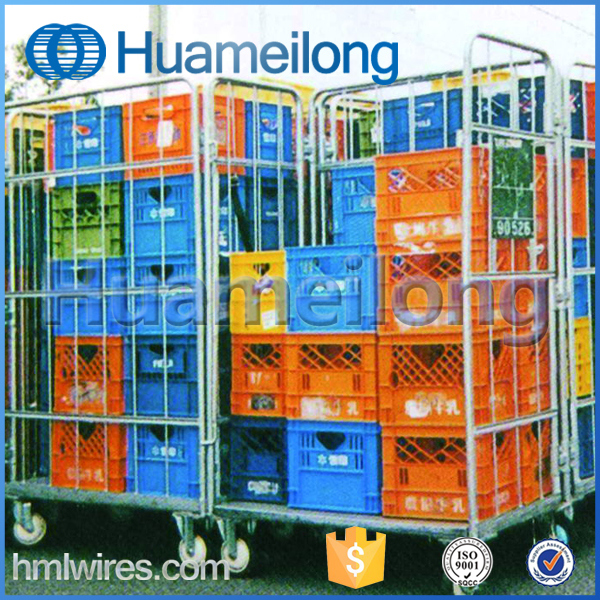 Folding Supermarket Storage Large Scale Steel Cheap Trolley Image1