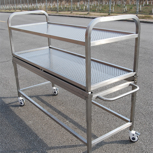 Medical Grade Stainless Steel Trolley for Foodstuff, Biology, Petroleum, Nuclear Energy Medical Image1