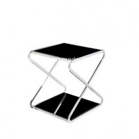 Stainless Steel Trolley with Glass Table (FD-205)