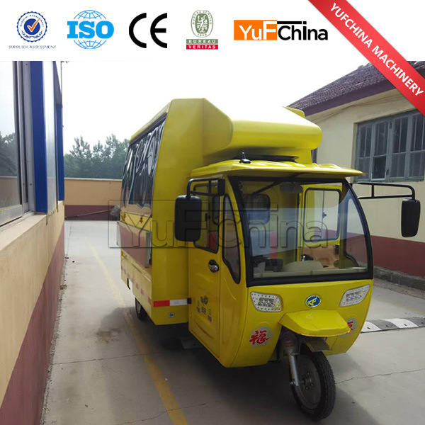 Good Quality Stainless Steel Electric Tricycle Cart for Selling Food Image1