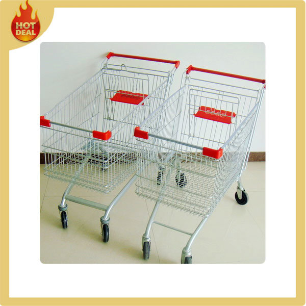 Hot Sale Supermarket Stainless Steel Shopping Cart for Sale Image1