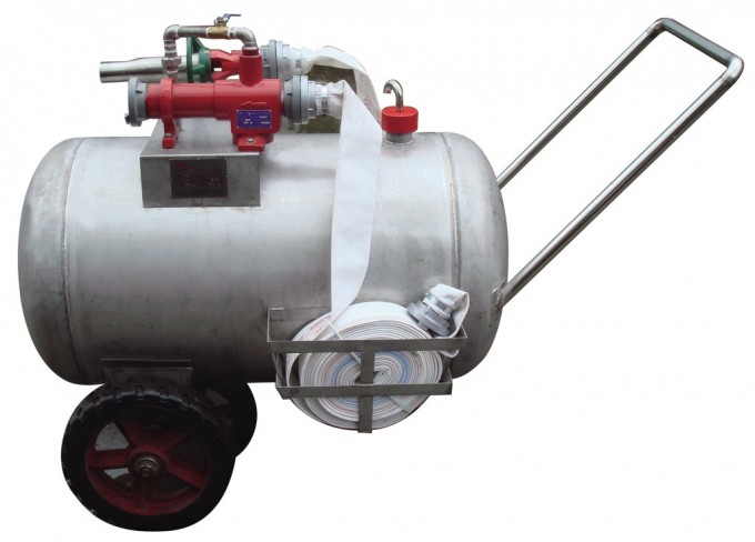 High Quality Stainless Steel Mobile Foam Cart for Fire Fighting Image1