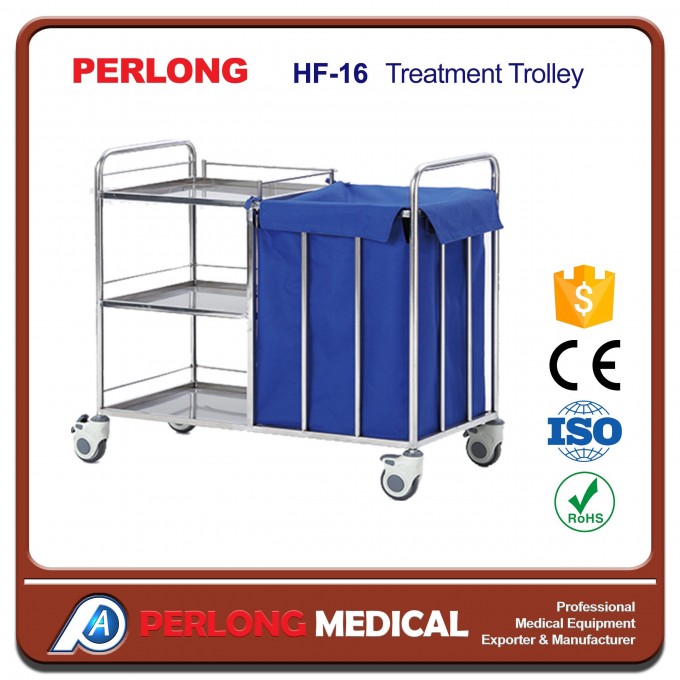 Most Popular Factory Wholesale Stainless Steel Treatment Trolley Hf-16 Image1