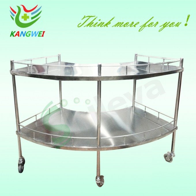 Fan Shape Stainless Steel Operation Apparatus Trolley Slv-C4019 Image1