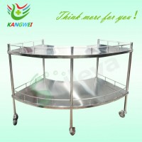 Fan Shape Stainless Steel Operation Apparatus Trolley Slv-C4019