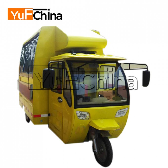 Stainless Steel New Style Outdoor Moveable Electric Tricycle Cart Image1