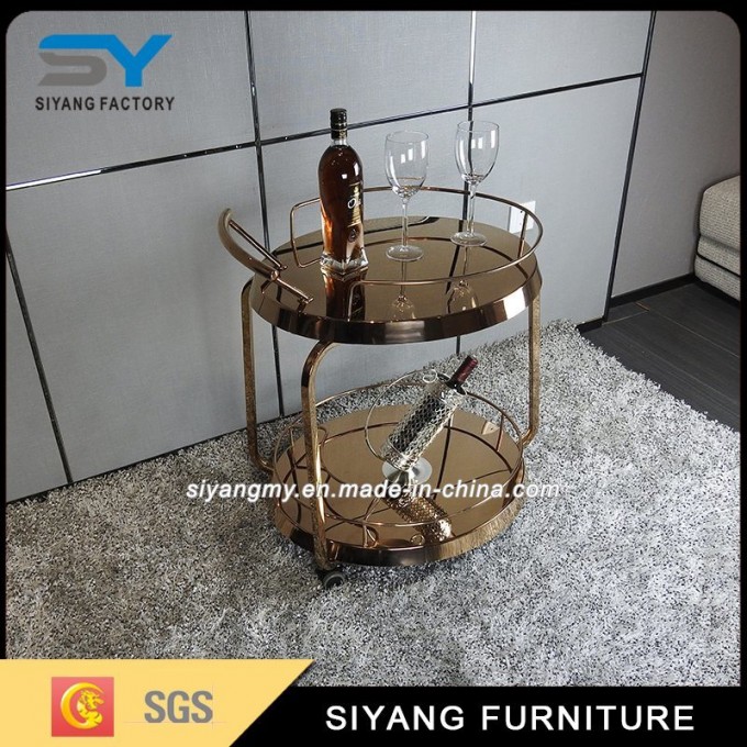 Stainless Steel Wine Trolley Kithchen Dining Food Trolley Image1