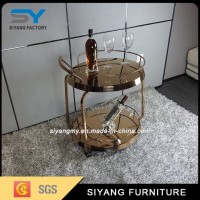 Stainless Steel Wine Trolley Kithchen Dining Food Trolley
