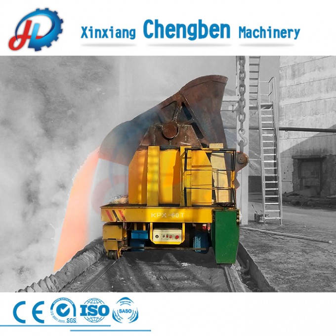 Anti-High Temperature Plant Handle Steel Ladle Battery Operated Transfer Cart Image1