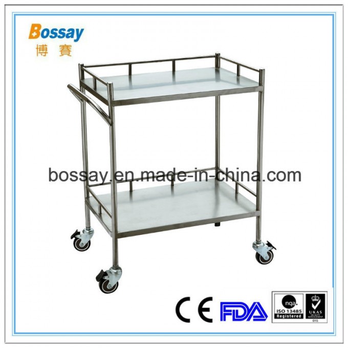 Stainless Steel Medical Instrument Trolley Image1
