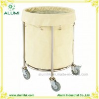 Hotel Stainless Steel Housekeeping Linen Trolley