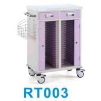 Steel Medical Patient Double Record Document Holder Cart Trolley