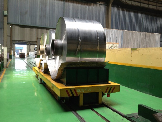 Steel Factory Apply Electric Steel Coil Transfer Cart Image1