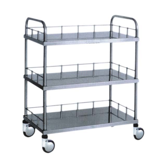 Medical Stainless Steel Instrument Trolley Image1