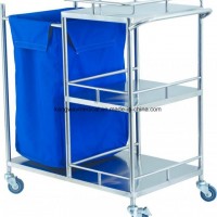 Hospital Furniture Stainless Steel Medical Trolley Cart with ISO Approved (SLV-C4025)