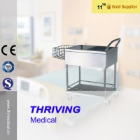 2018 Thr-Mt023 Medical Stainless Steel Diaper Trolley