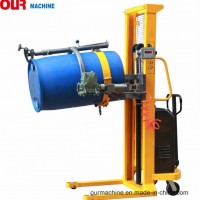 520kg Electric Lifting Electric Rotating Semi-Electric Oil Drum Trolley with Electric Weight Scale