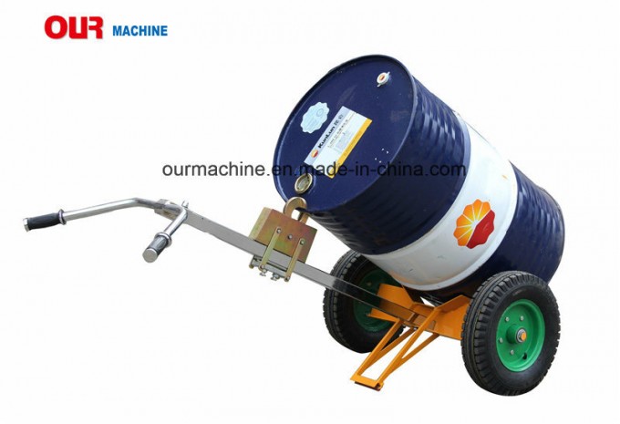 China Supplier 450kg 2 Wheel Oil Moving Truck Drum Cart De450 Image1