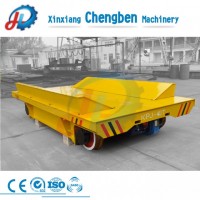 Heavy Load Remote Control Cable Wire Powered Motorized Rail Transfer Cart