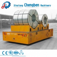 25 Ton Heavy Duty Workshop Electric Steerable Battery Powered Coil Transfer Cart