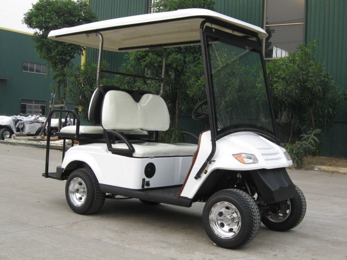 Four Seats Electric Golf Cart; Two Seats Rear Facing Image1