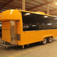 Ice Cream Mobile Food Selling Cart Customized