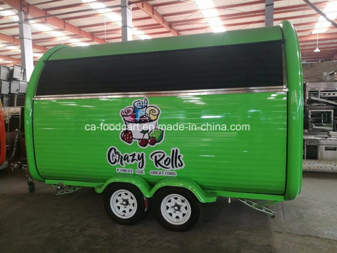 Customized Street Fast Food Vending Cart Trolley Image1