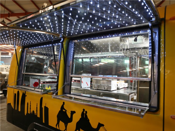 Fast Food Vending Cart with Donut Machine Image1