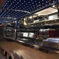 Multifunction Mobile Food Selling Cart New Style
